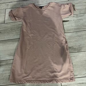 Rusty sweater dress with pockets